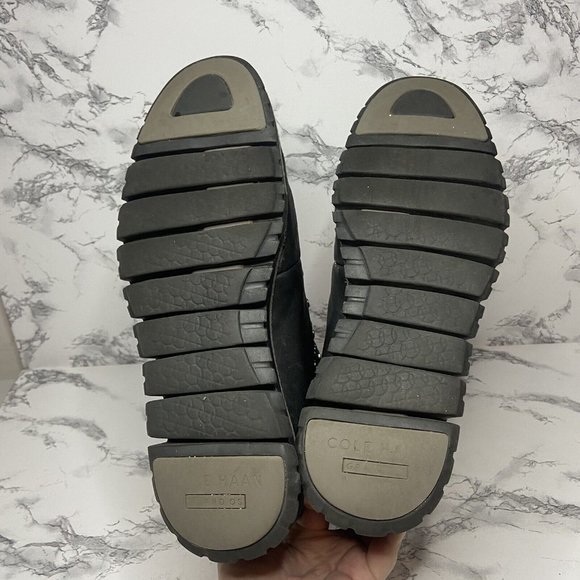 Cole Haan Zerogrand Hiker Boot Mens Size 8 Black Leather Waterproof Hiking Shoe - Picture 6 of 9